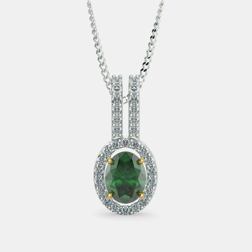 Grace Charm Solid 925 Sterling Silver Cubic Zirconia Pendant Necklace